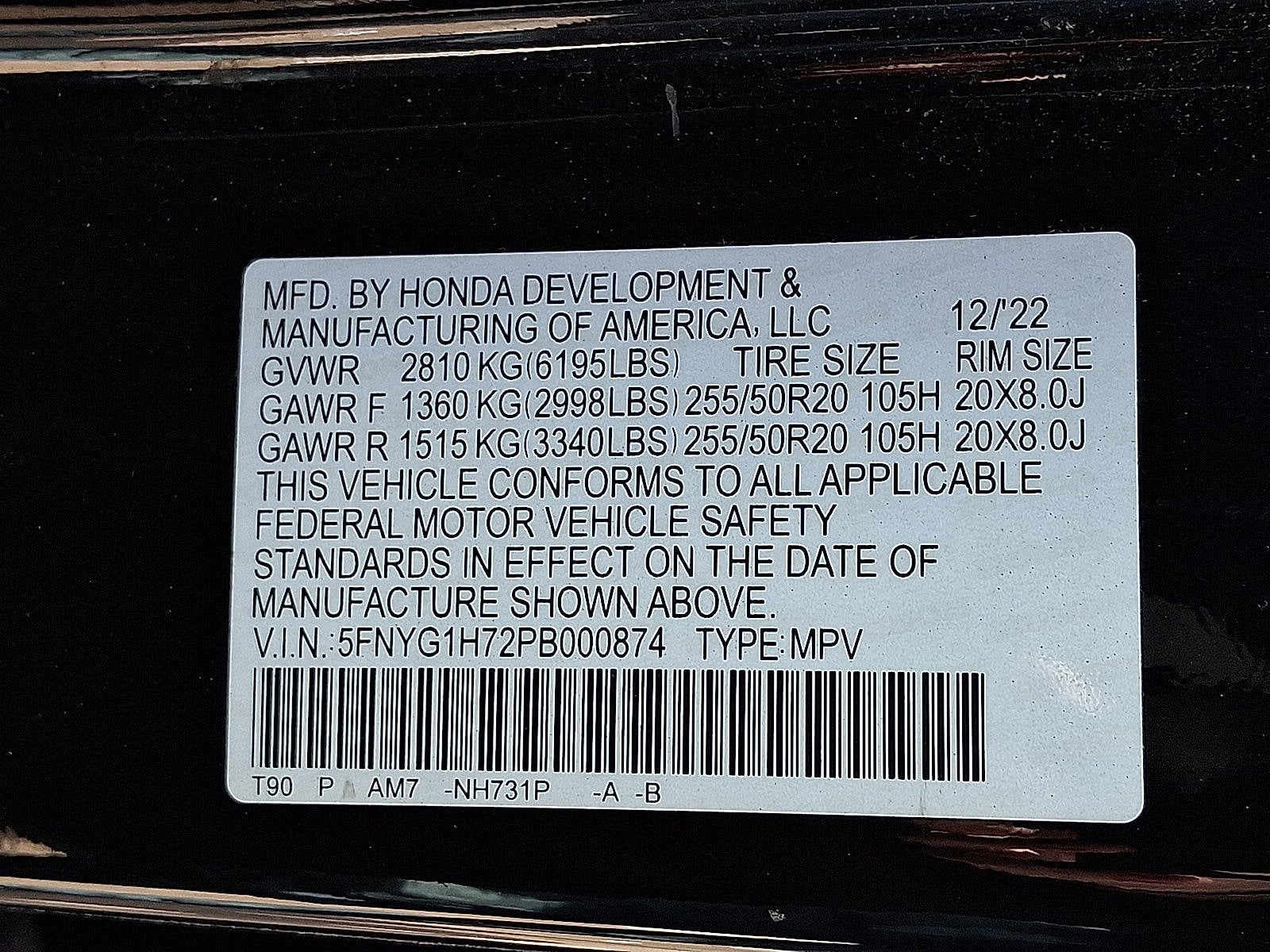 2023 Honda Pilot Touring