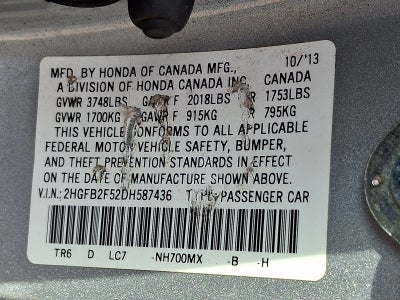 2013 Honda Civic Sdn LX