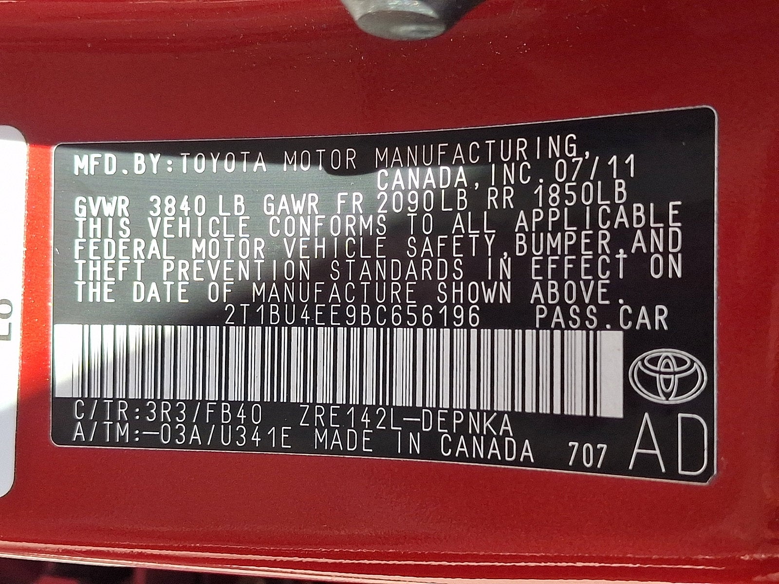 2011 Toyota Corolla LE