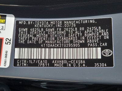 2026 Toyota Camry SE