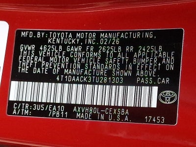 2026 Toyota Camry SE