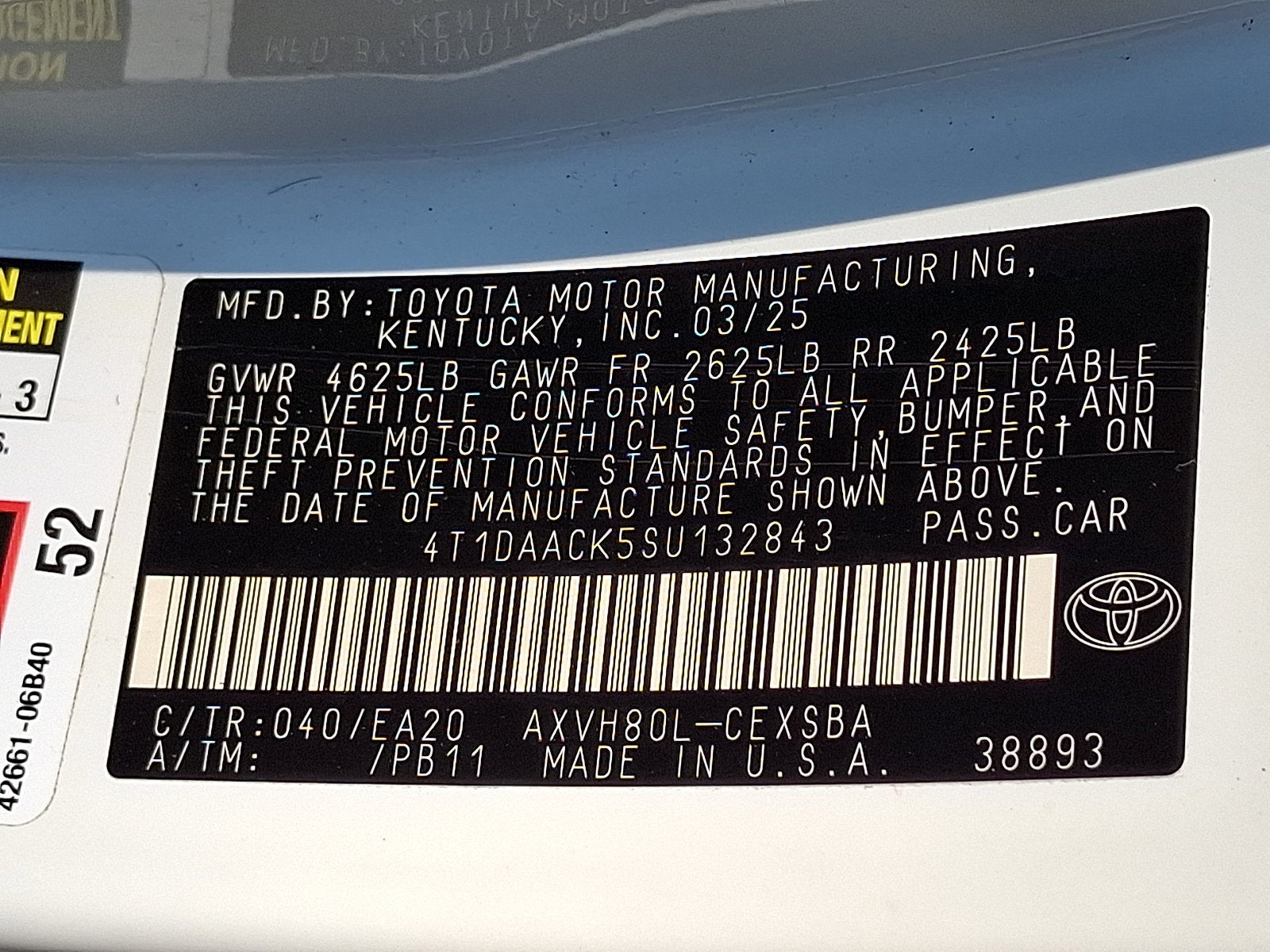 2025 Toyota Camry SE