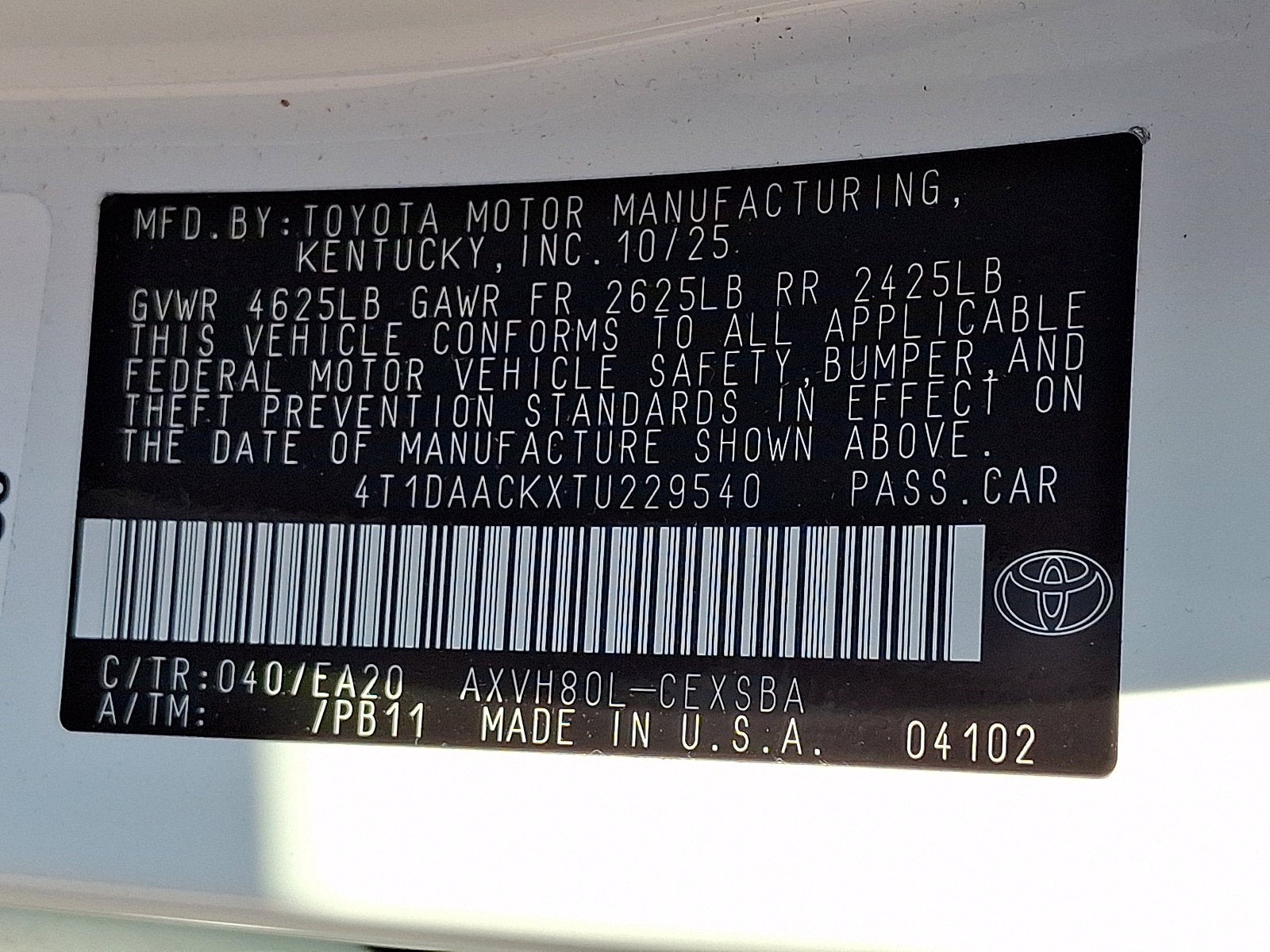 2026 Toyota Camry Nightshade