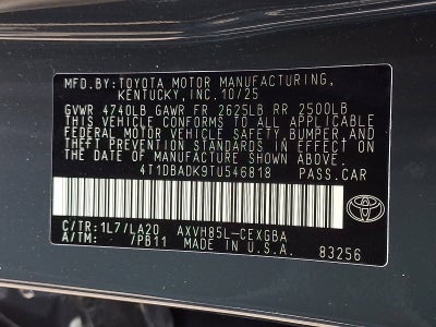2026 Toyota Camry XLE