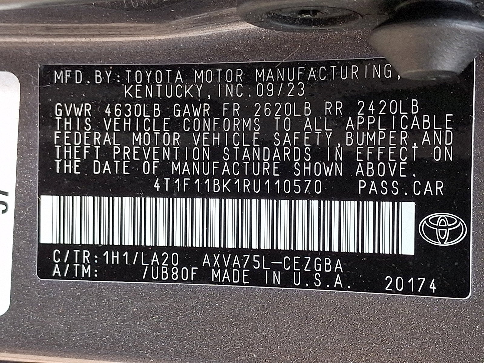 2024 Toyota Camry XLE