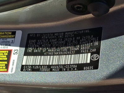 2024 Toyota Camry XSE