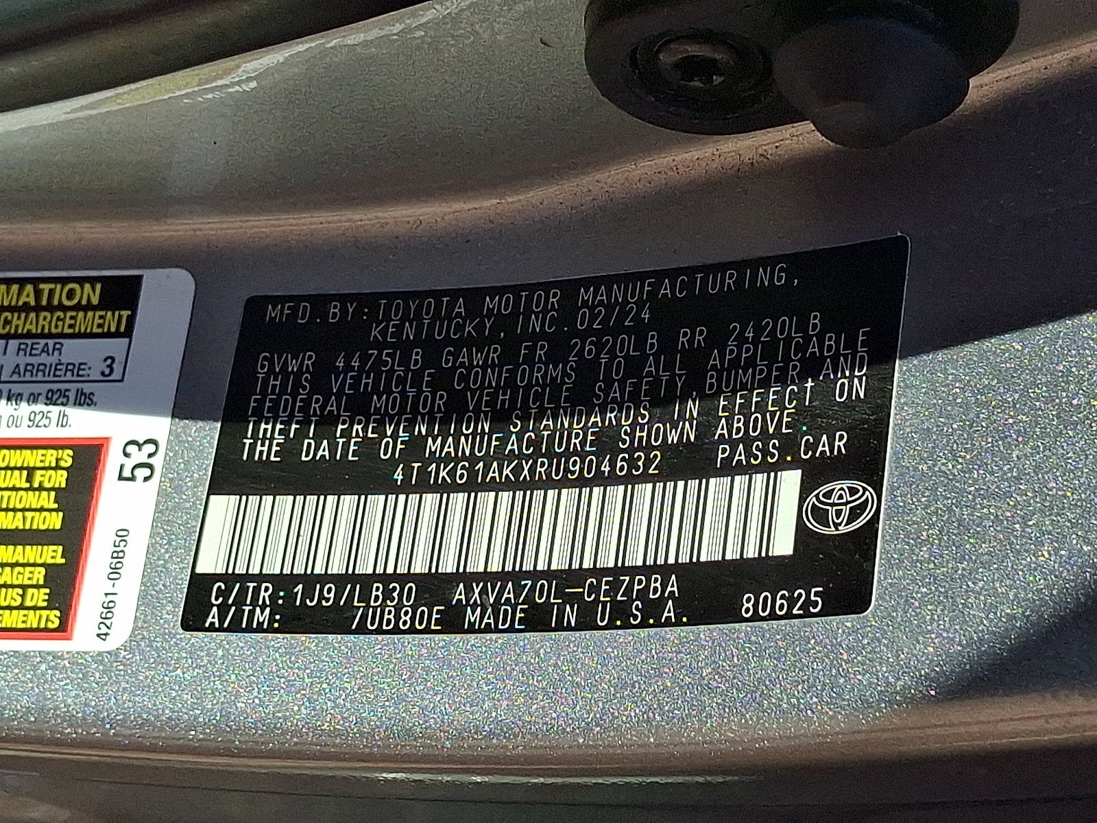 2024 Toyota Camry XSE