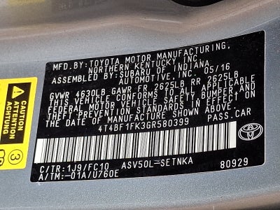2016 Toyota Camry LE