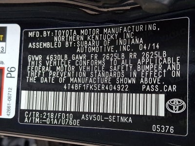 2014 Toyota Camry LE