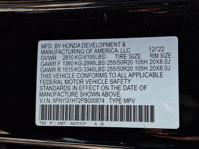 2023 Honda Pilot Touring