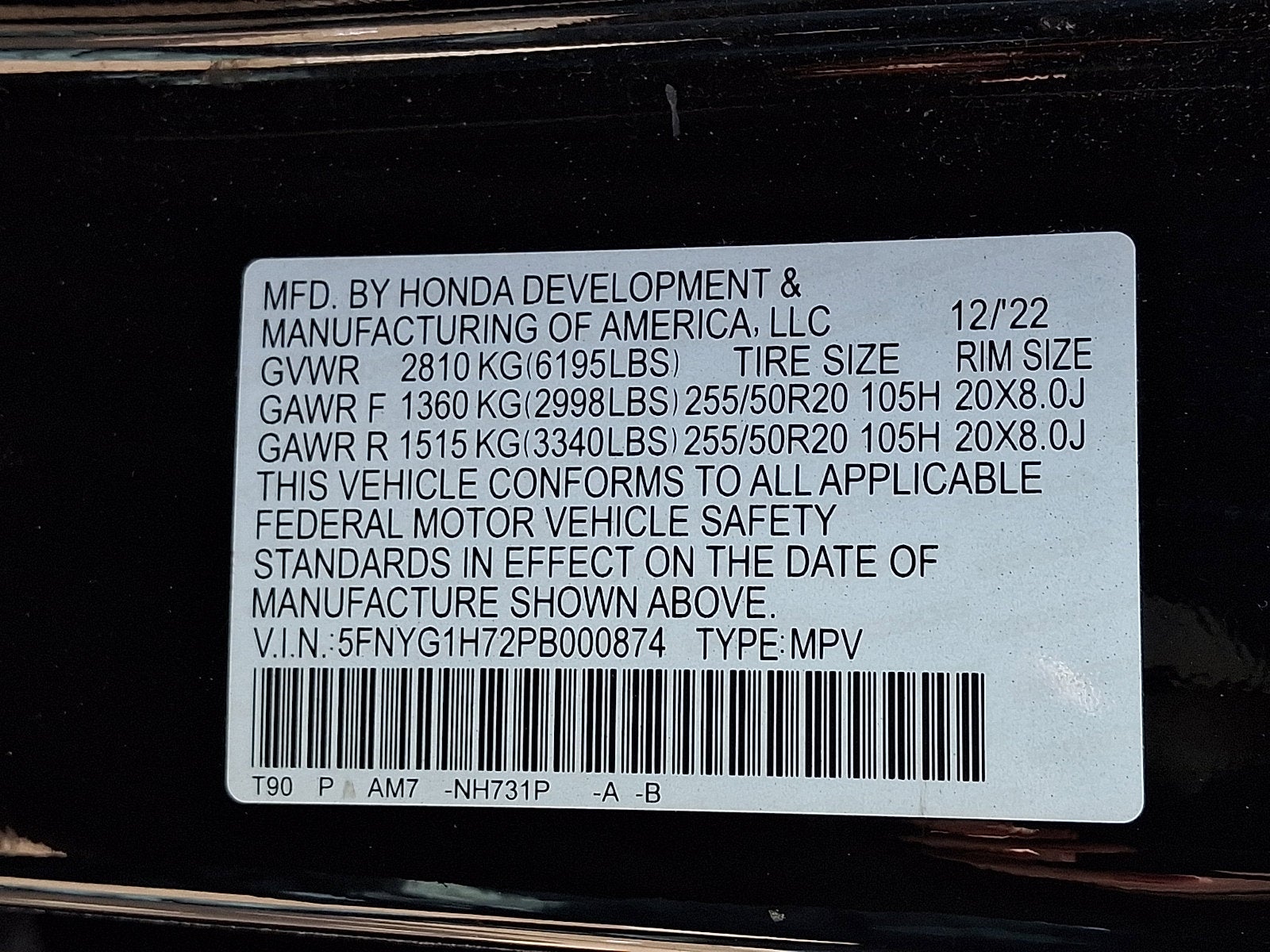 2023 Honda Pilot Touring