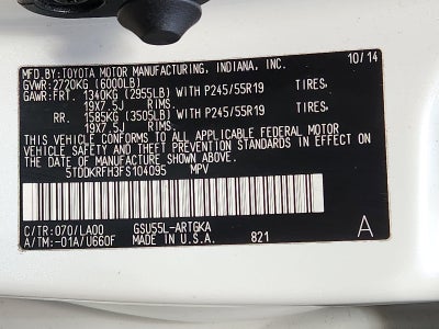 2015 Toyota Highlander Limited