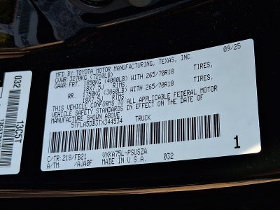2026 Toyota Tundra 4WD SR5