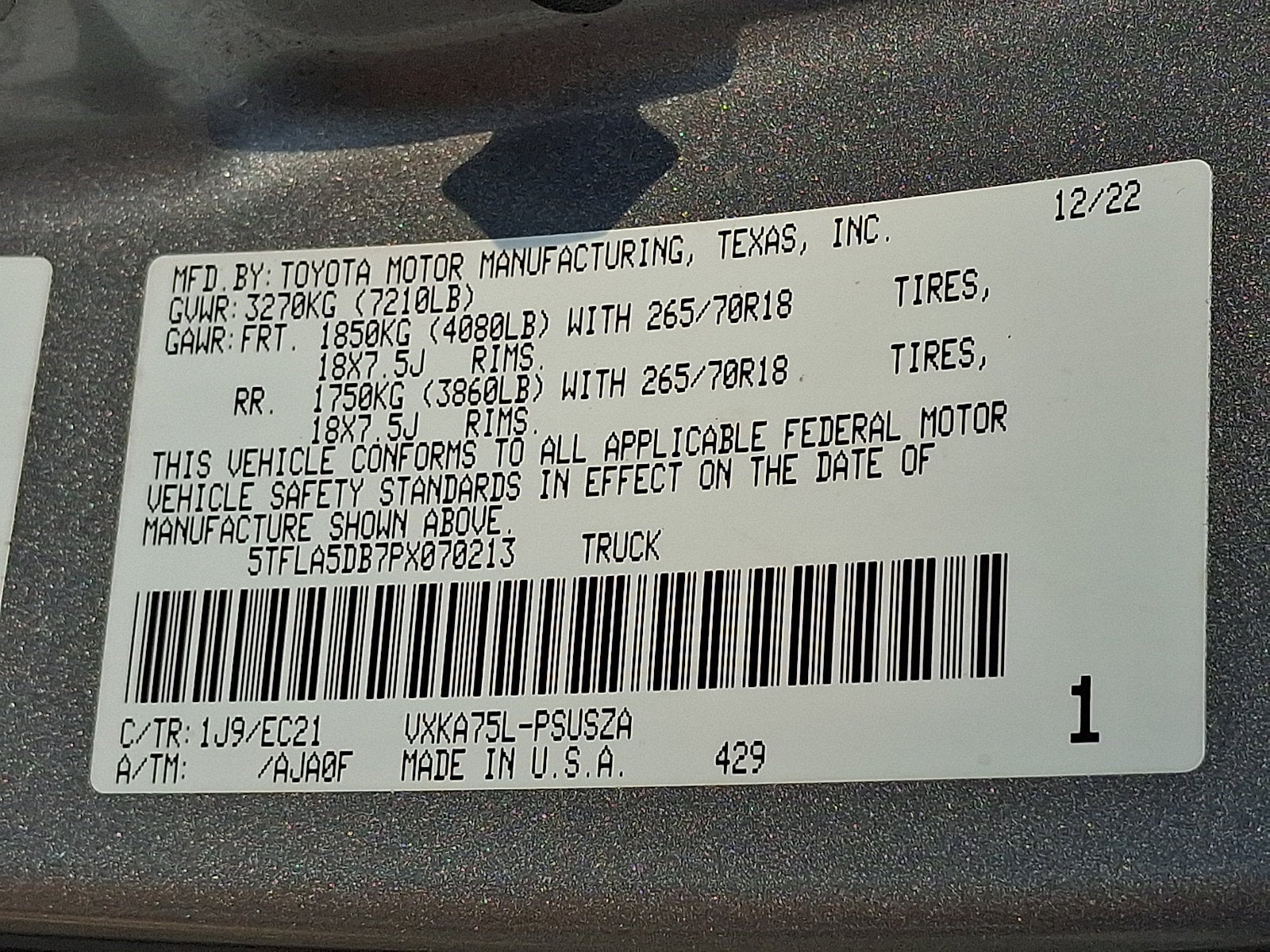 2023 Toyota Tundra 4WD SR5