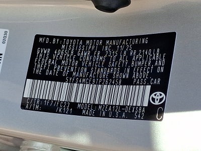 2026 Toyota Corolla SE