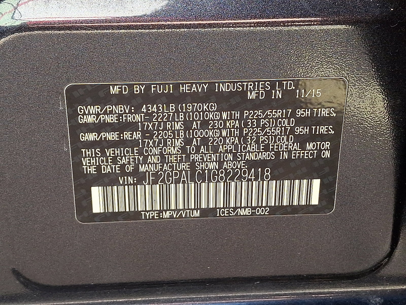 2016 Subaru Crosstrek Limited