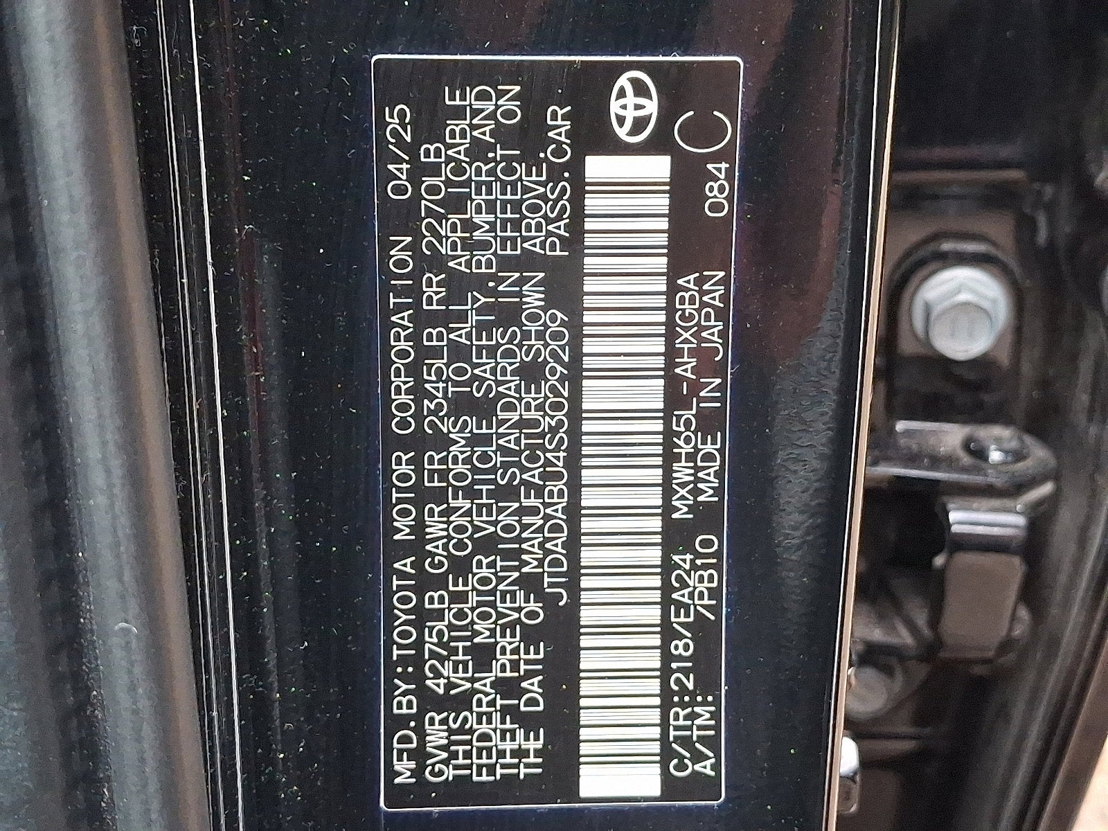 2025 Toyota Prius Nightshade