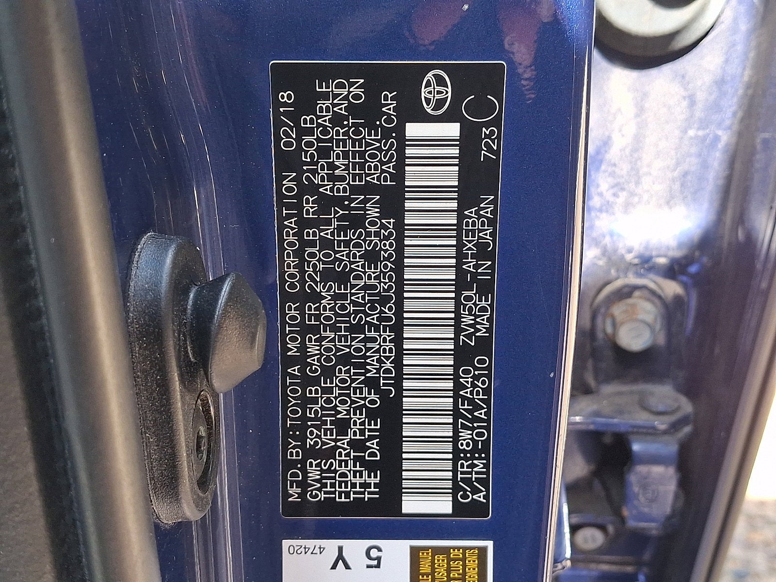 2018 Toyota Prius Two