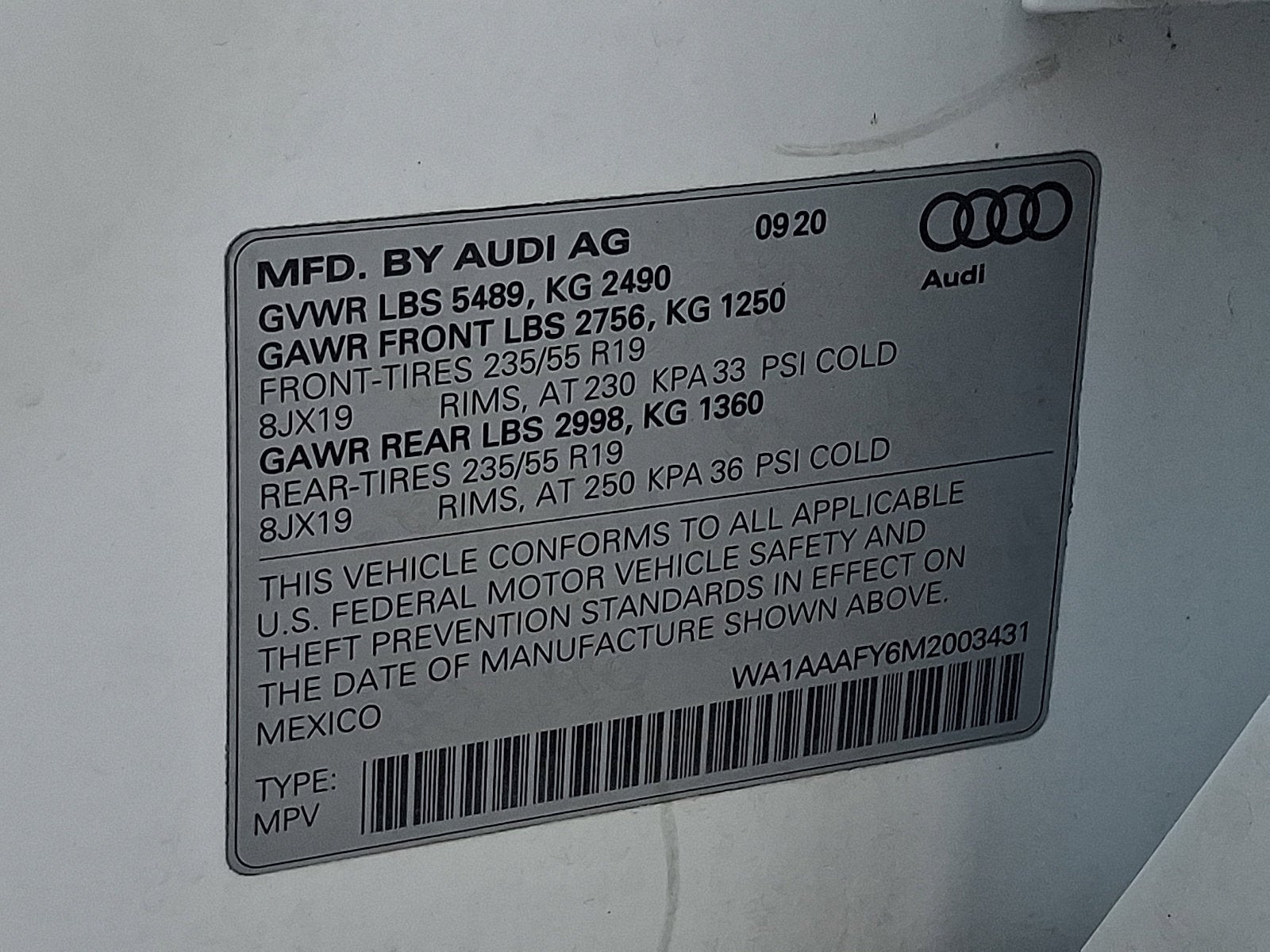 2021 Audi Q5 Premium